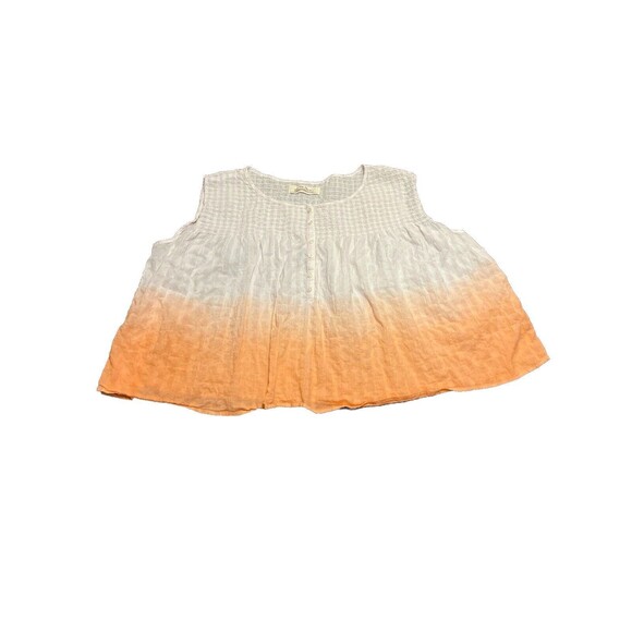 Free People We The Free Coral Ombre Trapeze Top Size Medium - Picture 1 of 6